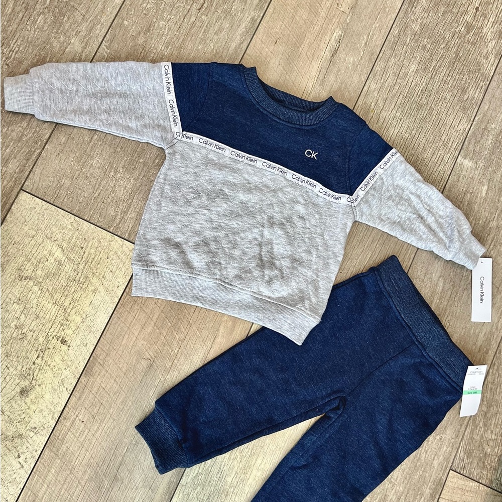 Calvin Klein toddler sweatshirt set